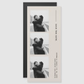 Classic Photo Strip Wedding Magnetic Save The Date (Voorkant / Achterkant)