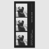 Classic Photo Strip Wedding Magnetic Save The Date (Voorkant)