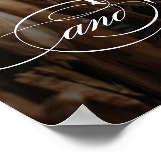 Classic Photo Weddenschap Welkom Poster (Hoek)