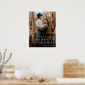 Classic Photo Weddenschap Welkom Poster (Keuken)