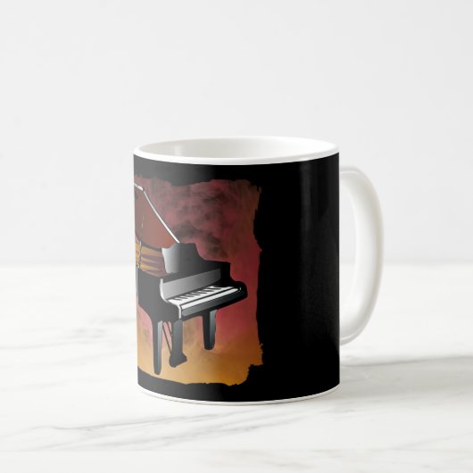 Classic Piano Design-cadeaus Koffiemok (Voorkant rechts)
