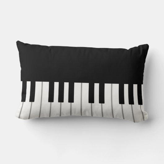 Classic piano-toetsenbord - Aangepaste muziek Kussen (Achterkant)