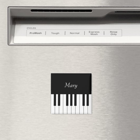 Classic piano-toetsenbord - Aangepaste muziek Magneet (Insitu (Vaatwasser))