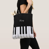 Classic piano-toetsenbord - Aangepaste muziek Tote Bag (Dichtbij)