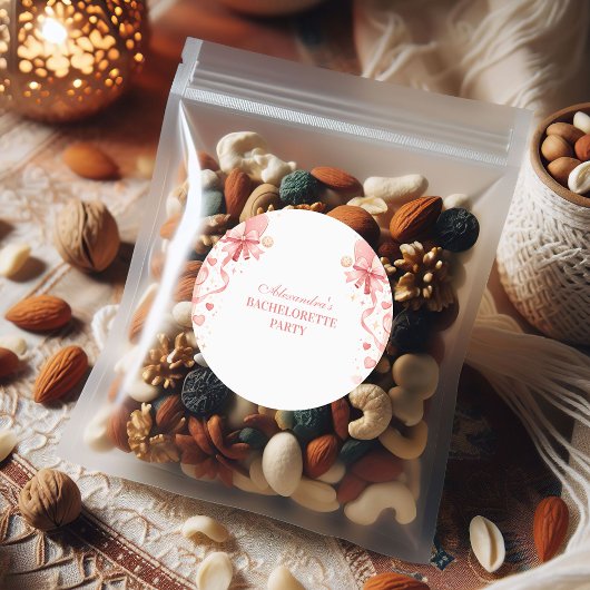 Classic Pickleball Garden Bachelorette Party Ronde Sticker