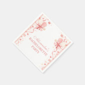 Classic Pickleball Garden Bachelorette Party Servet (Hoek)