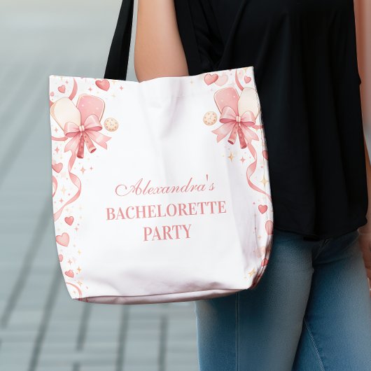 Classic Pickleball Garden Bachelorette Party Tote Bag