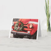 CLASSIC PICKUP TRUCK CHRISTMAS KAART (Voorkant)