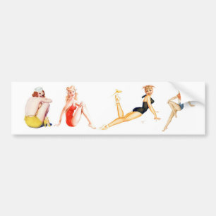 Classic Pin-Up Girls Bumpersticker
