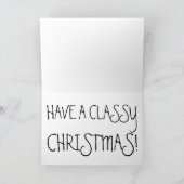 CLASSIC PINK 1950's AUTO CADDY CHRISTMAS CARD Feestdagen Kaart (Binnen)