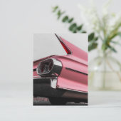 Classic Pink Cadillac Briefkaart (Staand voorkant)