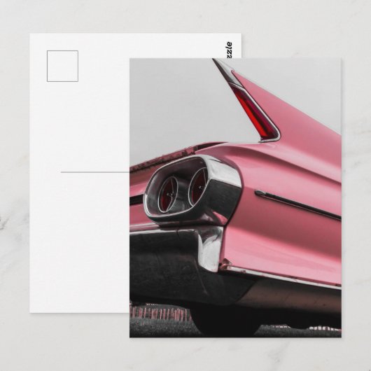 Classic Pink Cadillac Briefkaart (Voorkant / Achterkant)