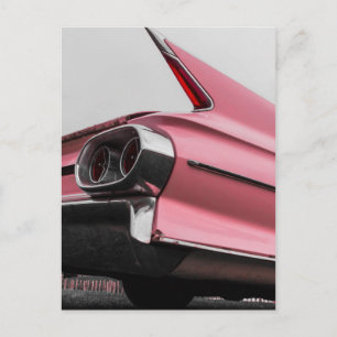 Classic Pink Cadillac Briefkaart