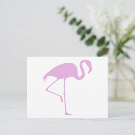 Classic Pink Flamingo Briefkaart (Staand voorkant)