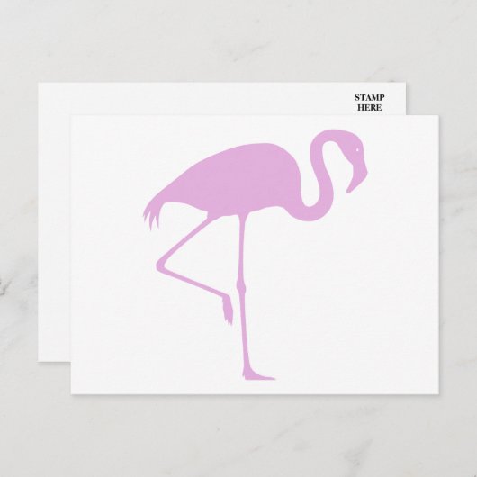 Classic Pink Flamingo Briefkaart (Voorkant / Achterkant)