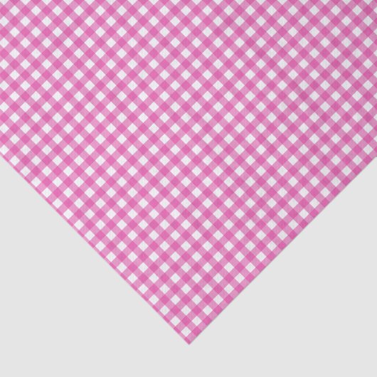 Classic Pink Gingham Tissuepapier (Detail)