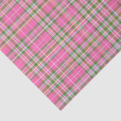 Classic Pink & Green Tartan Plaid Tissuepapier (Detail)