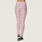 Classic Pink Houndstooth Pattern-Leggings Leggings (Achterkant)