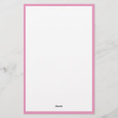 Classic Pink Monogram Briefpapier (Achterkant)
