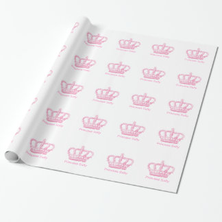 Classic Pink Princess Crown Cadeaupapier