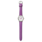 Classic Pink Princess Crown Horloge (Vlak)