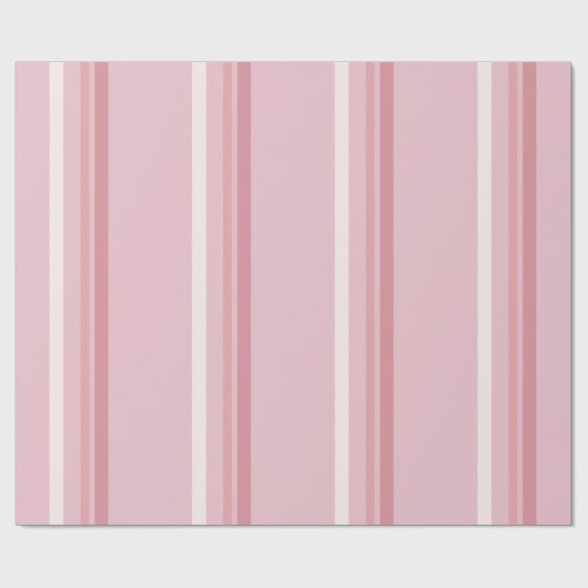 Classic Pink Stripe Cadeaupapier (Vlak)