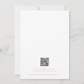 Classic Pink Stripes Photo Wedding Save The Date (Achterkant)