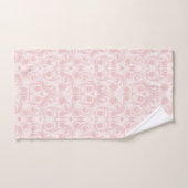 Classic Pink & White Damask Patroon Bad Handdoek (Handdoek)
