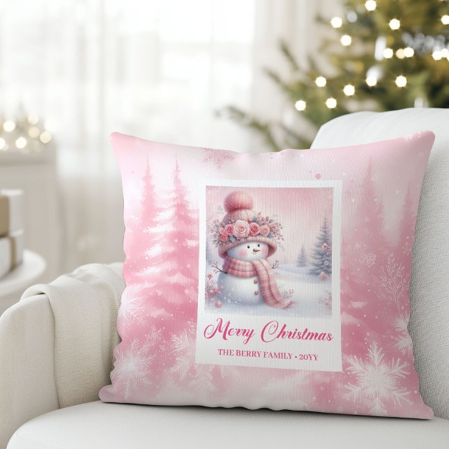 Classic Pinkmas Cozy Winter Forest Kids Gift  Kussen (Classic Pinkmas Cozy Winter Forest Kids Gift Pillow

)