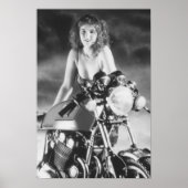 Classic Pinup Classic Motorcycle Poster (Voorkant)