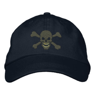 Classic Pirate Crossbones Skull Embroidery Geborduurde Pet