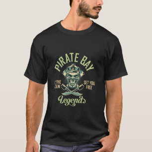 Classic Pirate Lagoon Laat het Zee je bevrijden T-shirt