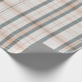 Classic Plaid collectie blush neutraal Cadeaupapier (Hoek)