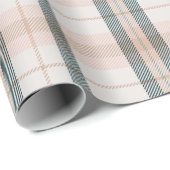 Classic Plaid collectie blush neutraal Cadeaupapier (Rol Hoek)