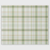 Classic Plaid collectie pastel groen neutraal Cadeaupapier (Vlak)
