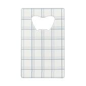 Classic  Plaid Lake House Blauwe Vis Creditkaart Flessenopener (Achterkant)