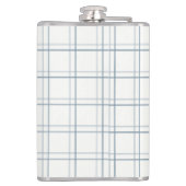 Classic Plaid Lake House Blauwe Vis Heupfles (Achterkant)