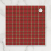 Classic Plaid Merry Christmas Festive -  Bedankjes Labels (Achterkant)