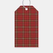 Classic Plaid Merry Christmas Festive -  Cadeaulabel (Achterkant)