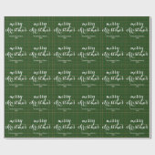 Classic Plaid Merry Christmas Festive -  Cadeaupapier (Vlak)