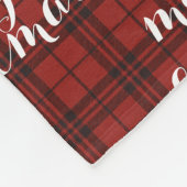 Classic Plaid Merry Christmas Festive -  Fleece Deken (Hoek)