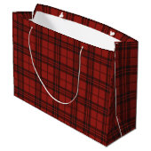 Classic Plaid Merry Christmas Festive -  Groot Cadeauzakje (Achterkant Gekanteld)