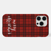 Classic Plaid Merry Christmas Festive -  iPhone Hoesje (Achterkant horizontaal)