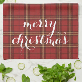 Classic Plaid Merry Christmas Festive -  Theedoek