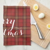 Classic Plaid Merry Christmas Festive - Theedoek (Quarter Fold)