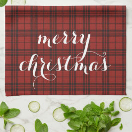 Classic Plaid Merry Christmas Festive -  Theedoek