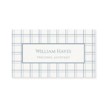 Classic Plaid Pattern Mannen Blauw Professioneel
