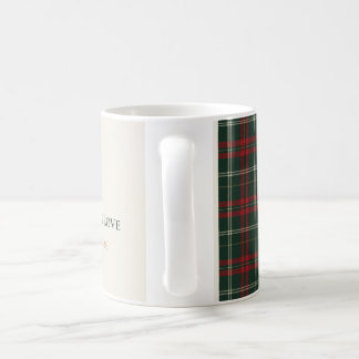 Classic Plaid Personalized Family Christmas Mug Koffiemok