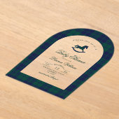  Classic plaid Rocking Horse Baby shower Acryl Uitnodigingen (Laagn)