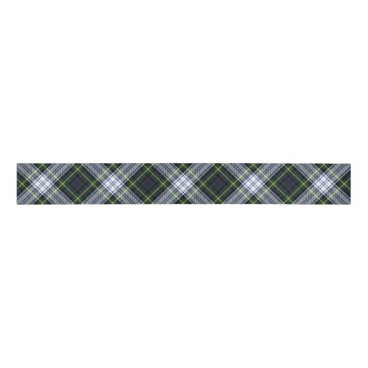 Classic Plaid Rustic Gordon Check Tartan Grosgrain Lint (Voorkant)